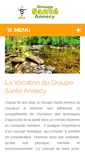 Mobile Screenshot of groupe-sante-annecy.com